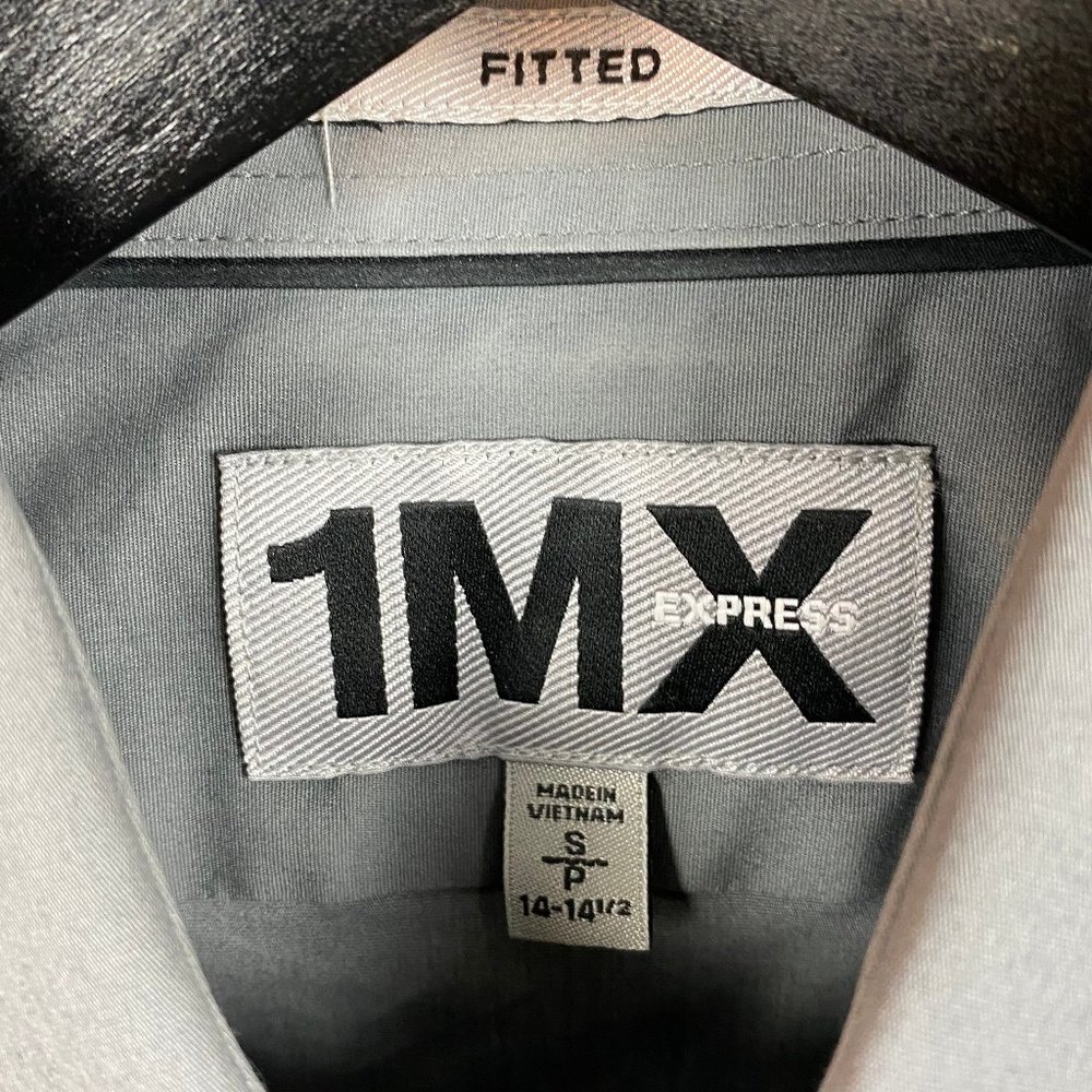 Express 1mx Gray Button Down - image 3